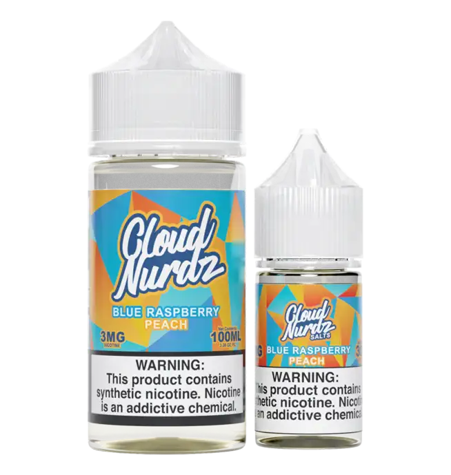 Cloud Nurdz Synthetic - Peach Blue Raspberry 0MG 100mL