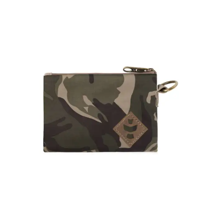 Revelry The Mini Broker - Smell Proof Zippered Small Stash Bag - Camo