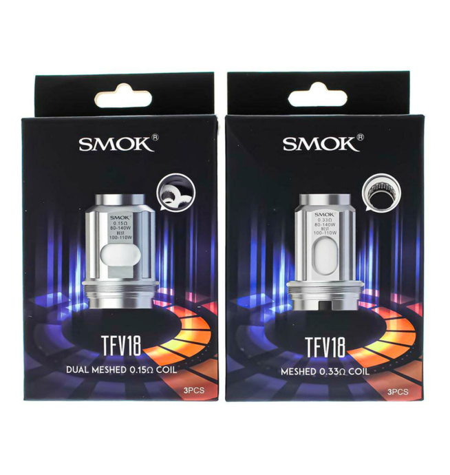 SmokTech TFV18 Coils Meshed 0.33Ω 3pk