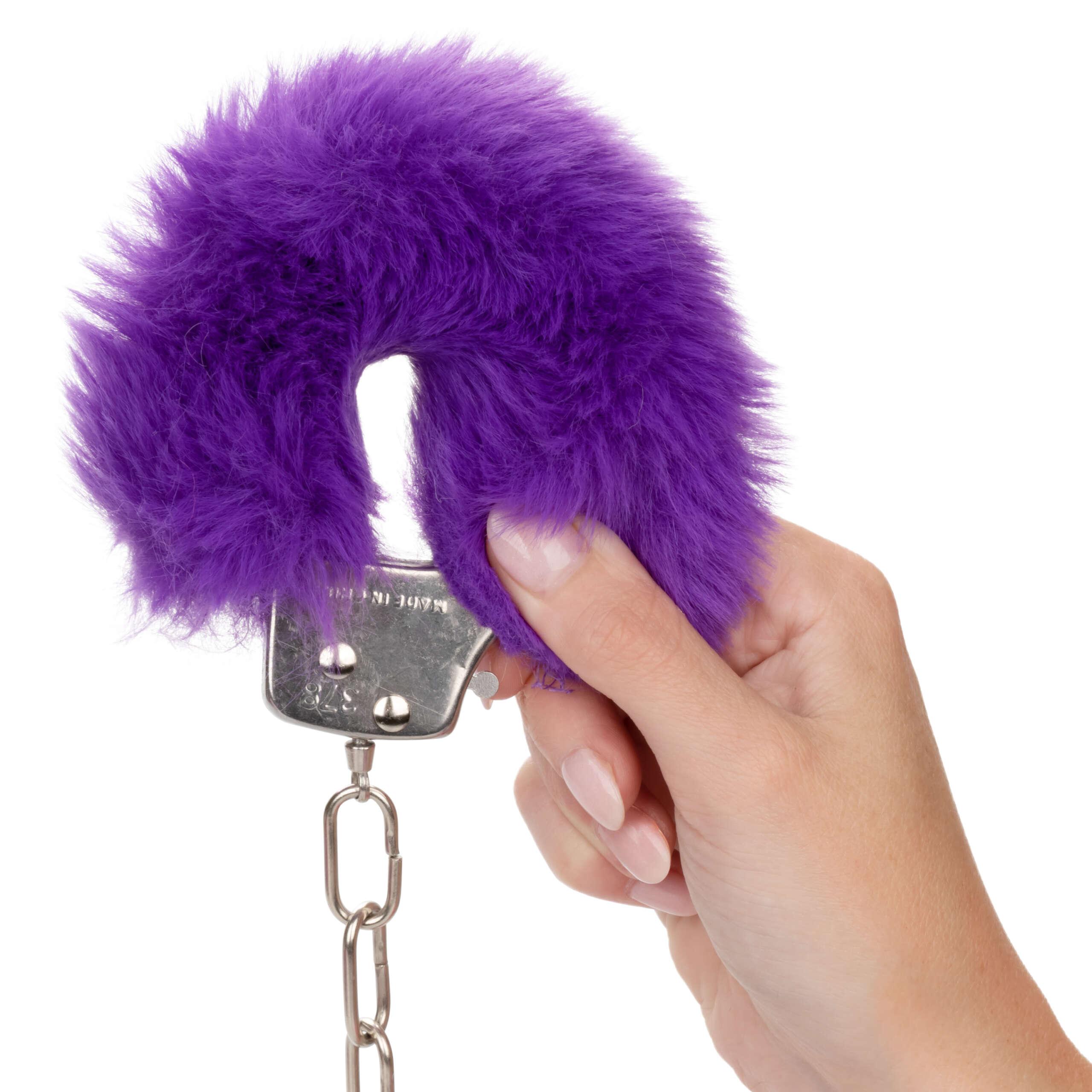 Ultra Fluffy Furry Cuffs - Purple - Vaping Elements