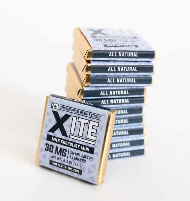 XITE Delta-9 + CBD Milk Chocolate Mini Singles