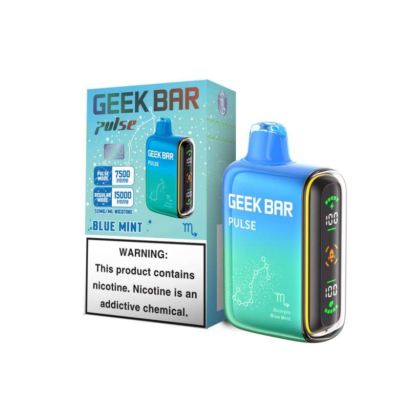 Geek Bar Pulse Disposable – Blue Mint (Scorpio) - Vaping Elements