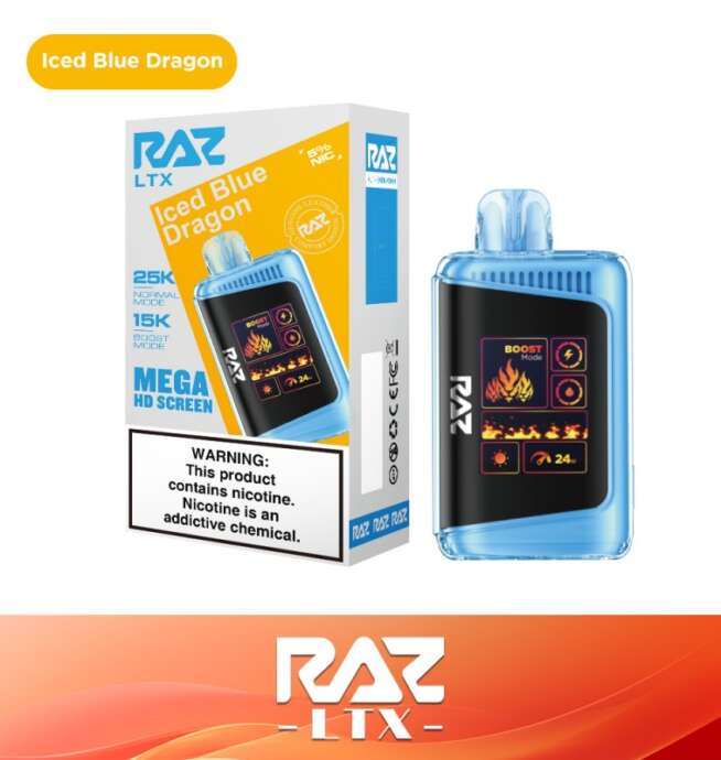 RAZ LTX 25K Disposable 5% – Iced Blue Dragon