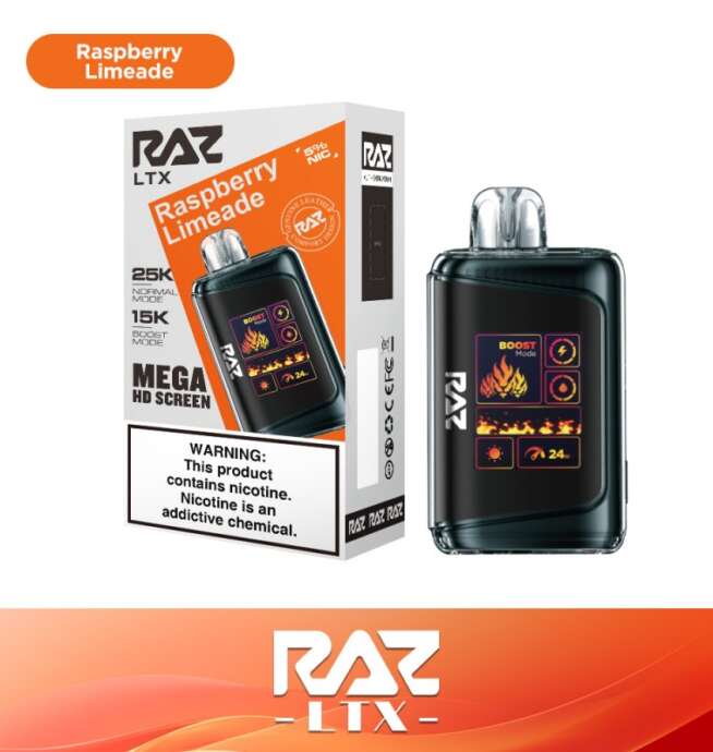 RAZ LTX 25K Disposable 5% – Raspberry Limeade