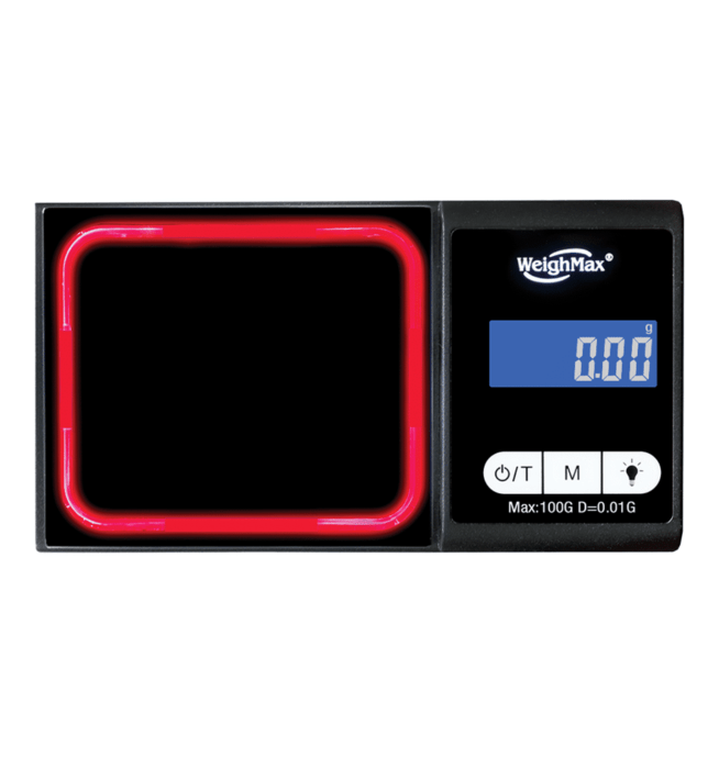 WeighMax Luminx LED Scale (100g x 0.01g) - Red - Vaping Elements