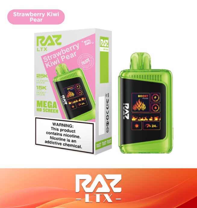 RAZ LTX 25K Disposable 5% – Strawberry Kiwi Pear