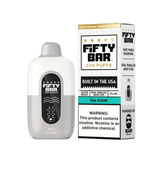 Fifty Bar 20K Disposable – Baja Slushie (White Series)