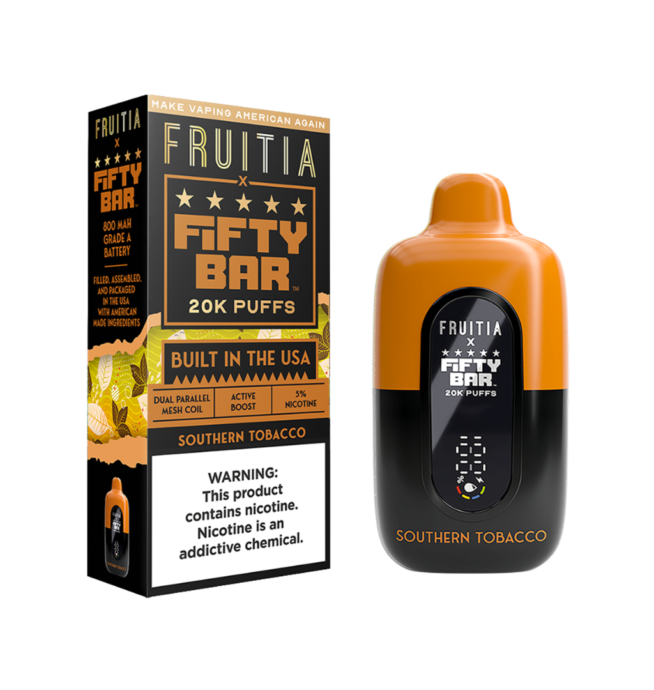 Fruitia X Fifty Bar 20k – Southern Tobacco