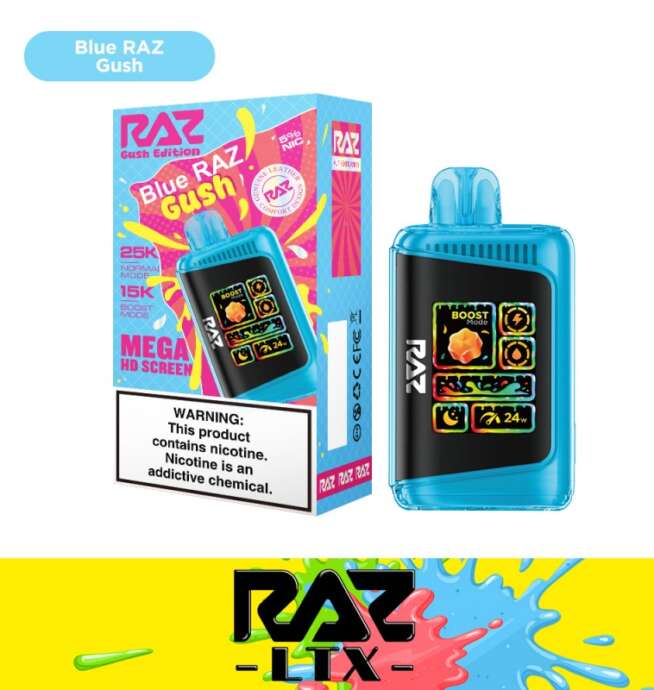 RAZ LTX 25K Disposable 5% – Blue Raz Gush