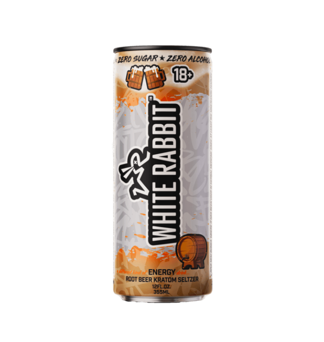 White Rabbit Kratom Seltzer - Root Beer