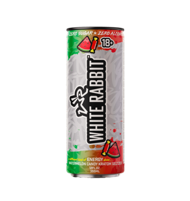 White Rabbit Kratom Seltzer - Watermelon Candy